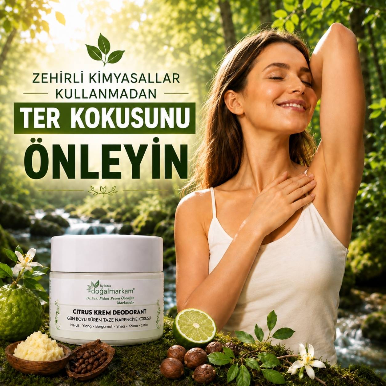 Doğal Markam Koltuk Altı Ter Kokusu Önleyici Deo Krem 50 ml - 1