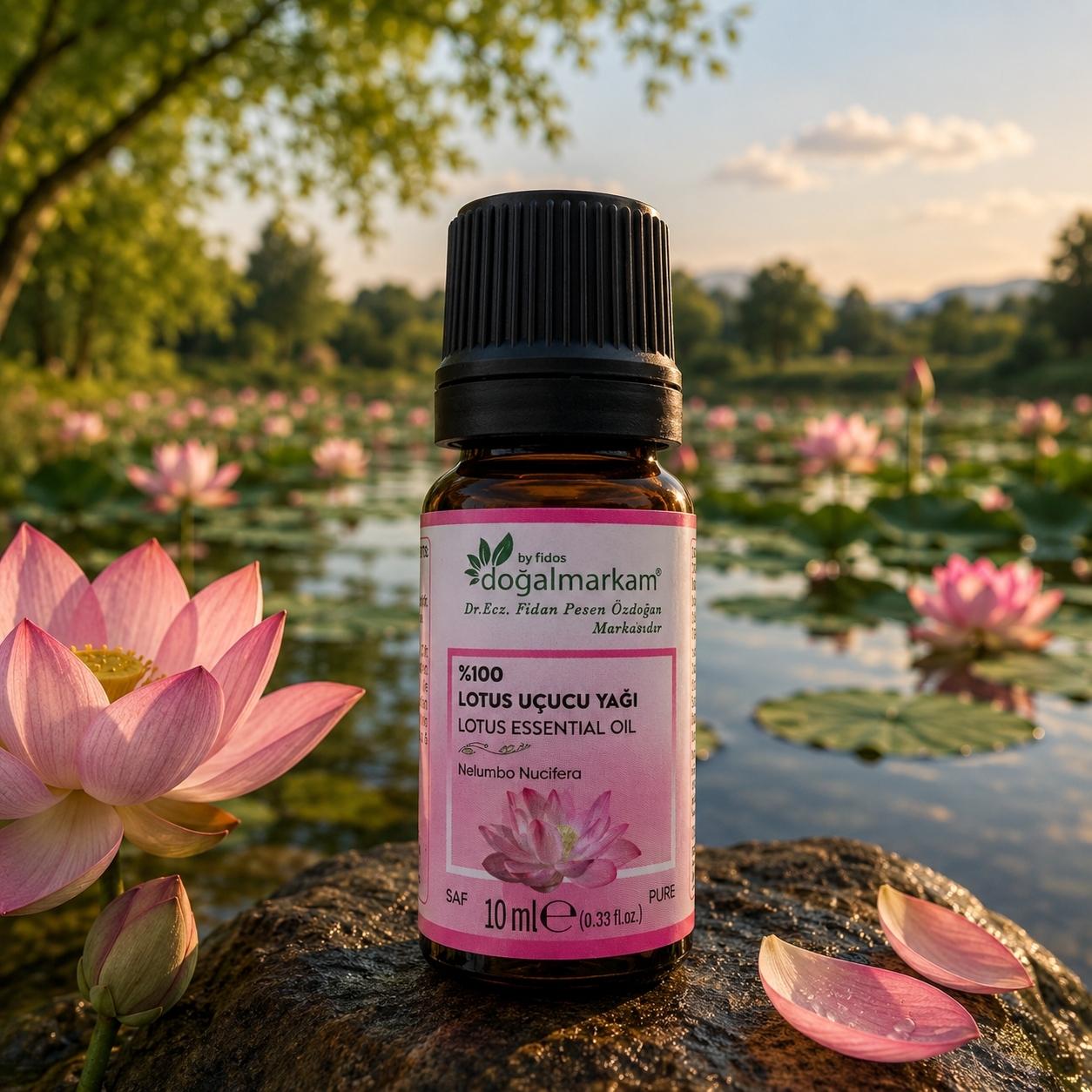 Doğal Markam Lotus Uçucu Yağı 10 Ml   - 1