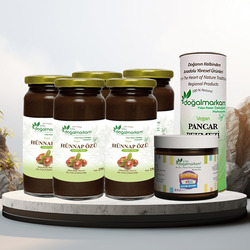 Doğalmarkam 5li Hünnap Özü, 1 Pancar Pekmezi 1 Junior Kids Çocuk Majun Set
