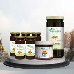 Doğalmarkam 5li Hünnap Özü, 1 Pancar Pekmezi 1 Junior Kids Çocuk Majun Set