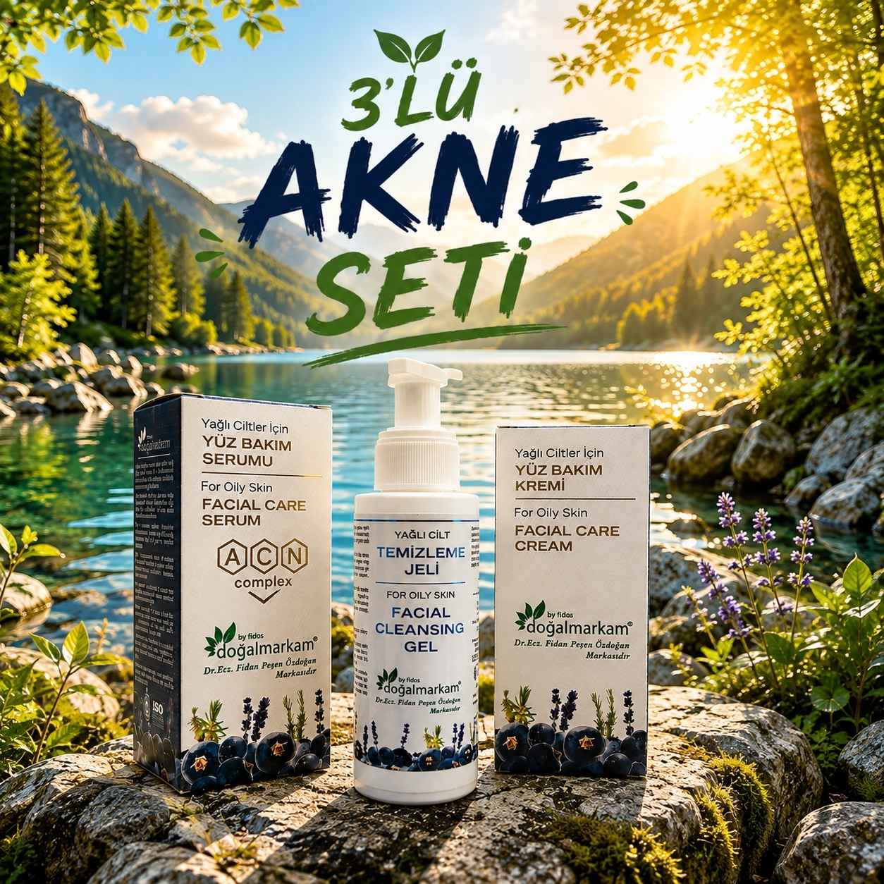 Doğalmarkam Üçlü Akne Bakım Seti   
