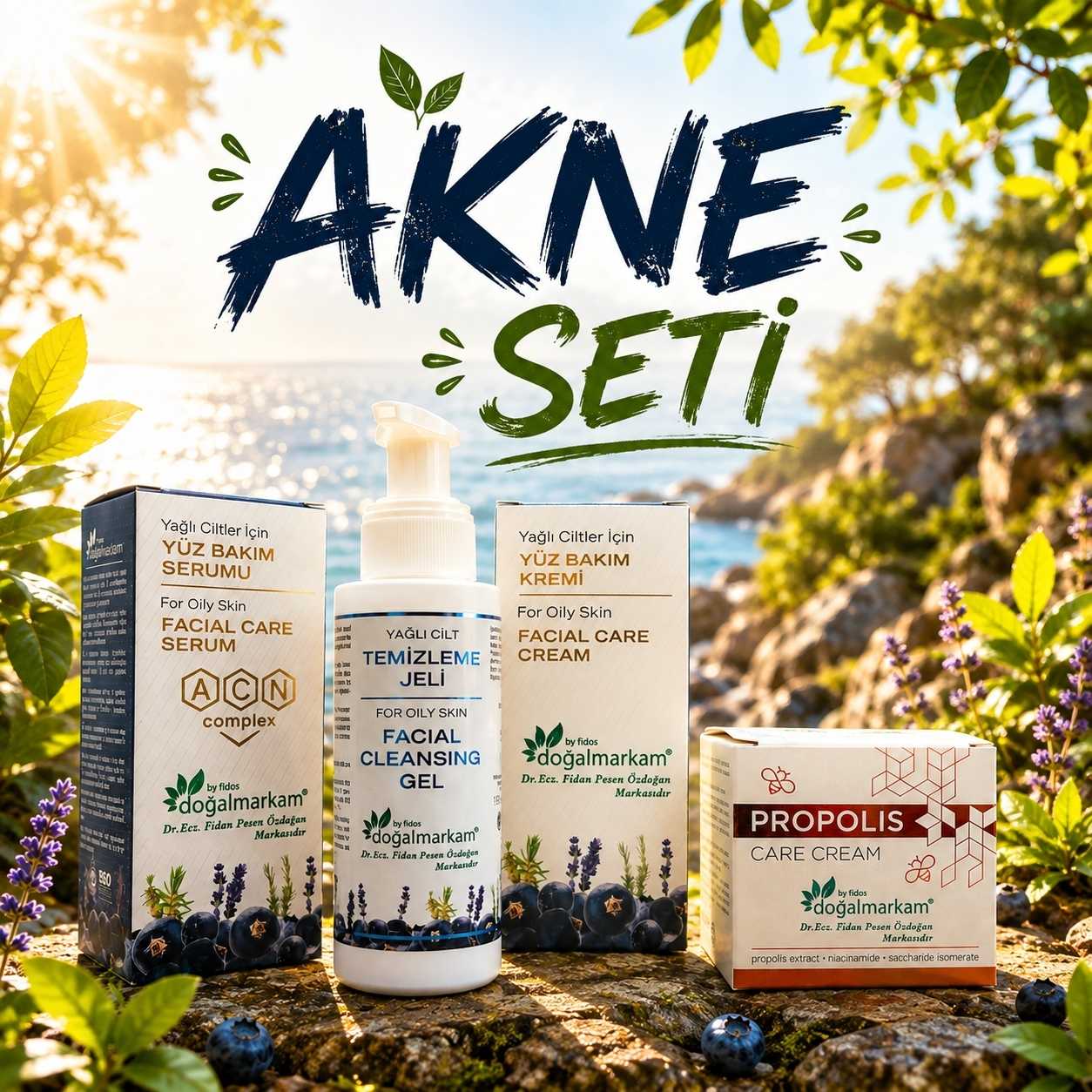 Doğalmarkam Dörtlü Akne Bakım Seti 