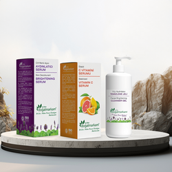 DOĞAL MARKAM - Doğalmarkam C Vitamini, Doğalmarkam Aydınlatıcı Serum ve Doğalmarkam Yüz Aydınlatıcı Temizleme Jeli Üçlü Set