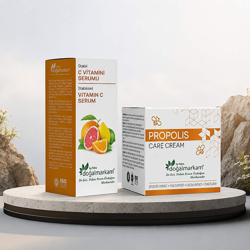 Doğalmarkam C vitamini Serum 30 ml + Doğalmarkam Propolis Krem 50 Ml 2'li set - 1