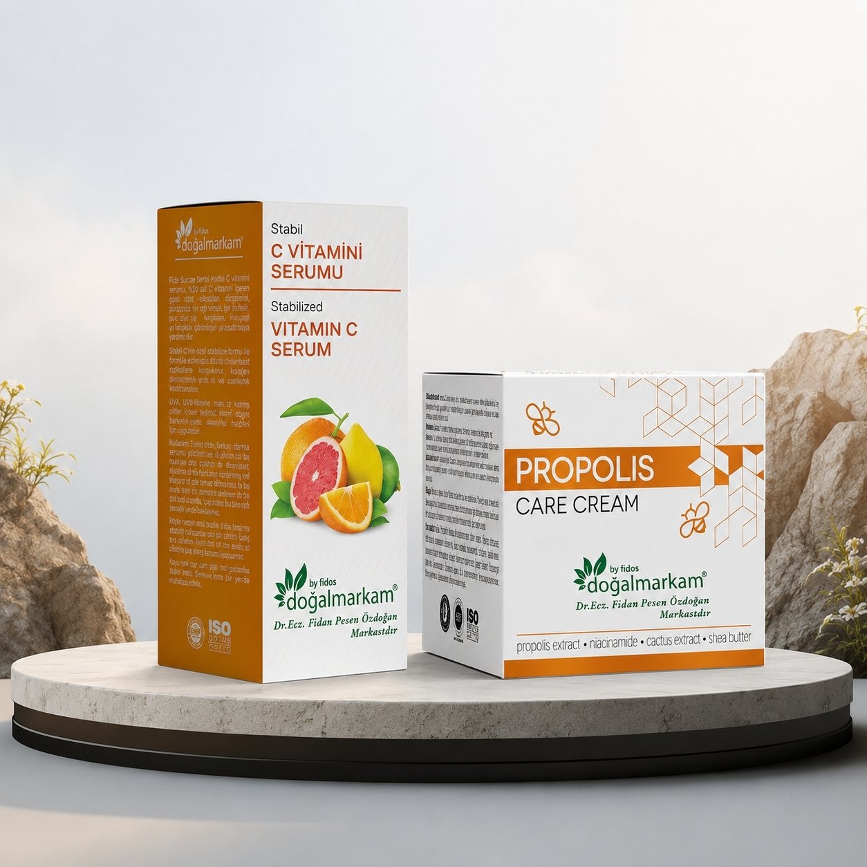 Doğalmarkam C vitamini Serum 30 ml + Doğalmarkam Propolis Krem 50 Ml 2'li set