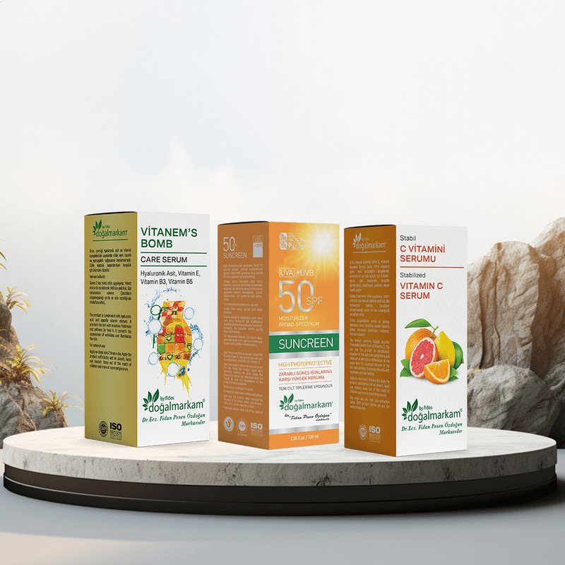 DOĞAL MARKAM - Doğalmarkam C Vitamini Serum, Doğalmarkam Vitanem's Bomb ve Doğalmarkam Güneş Kremi Üçlü Set