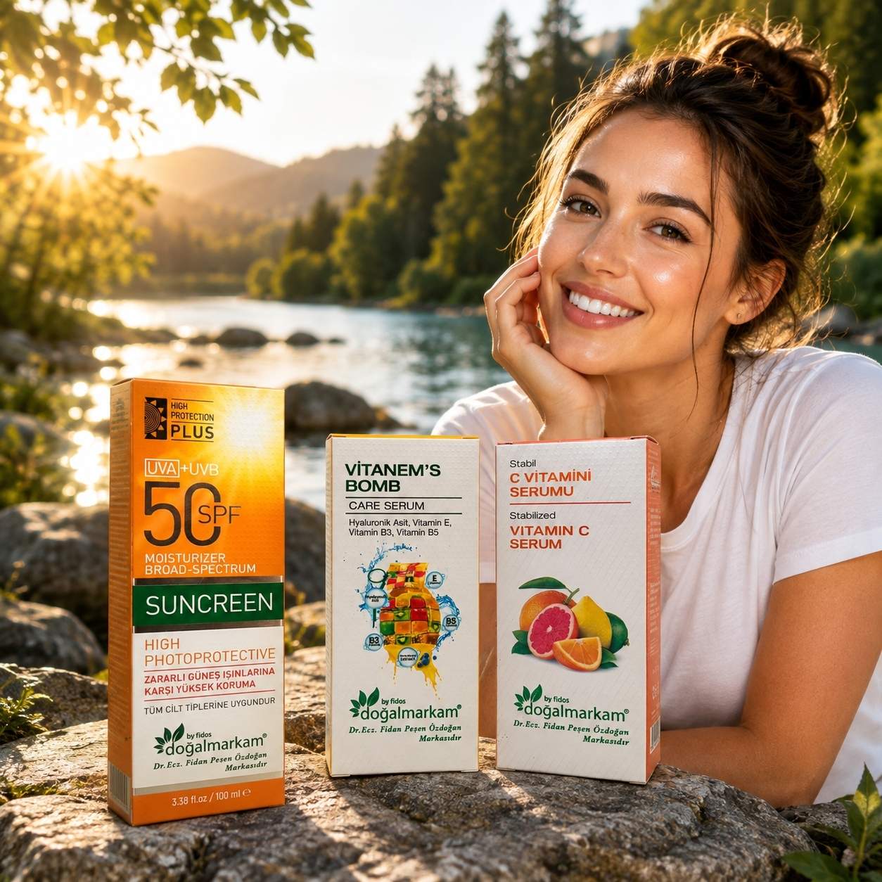 Doğalmarkam C Vitamini Serum, Doğalmarkam Vitanem's Bomb ve Doğalmarkam Güneş Kremi Üçlü Set - 1