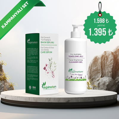 DOĞAL MARKAM - Doğalmarkam Göz Çevresi ve Yüz Kırışıklığı Bakım Serumu ve Doğalmarkam Yüz Temizleme Jeli İkili Set