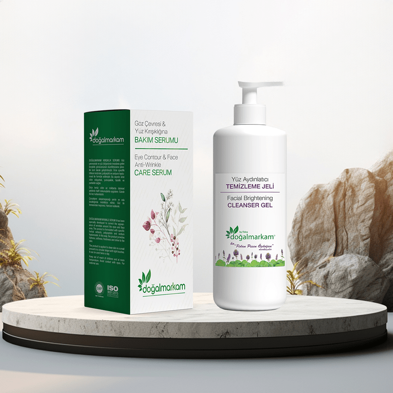 DOĞAL MARKAM - Doğalmarkam Göz Çevresi ve Yüz Kırışıklığı Bakım Serumu ve Doğalmarkam Yüz Temizleme Jeli İkili Set