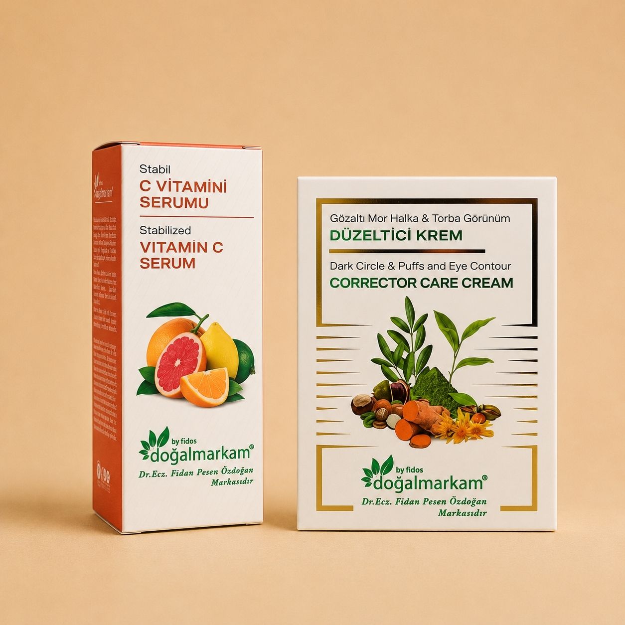Doğalmarkam Gözaltı Mor Halka & Torba Görünüm Düzeltici Krem ve Doğalmarkam C Vitamini Serum İkili Set - 2
