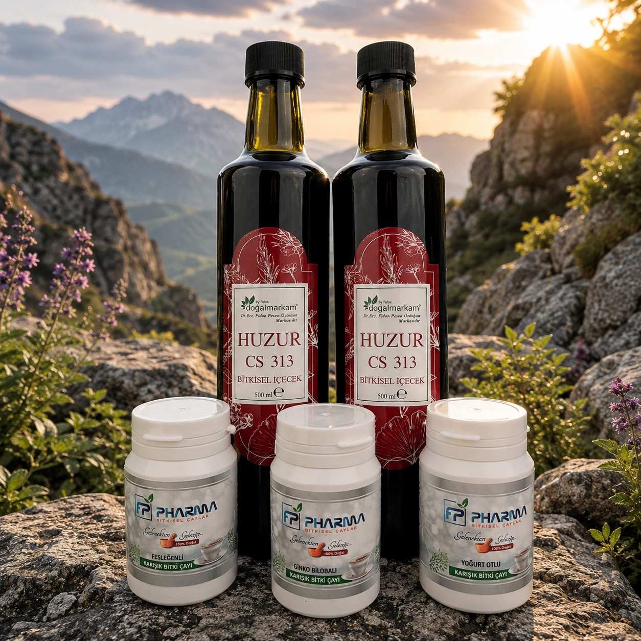 Doğalmarkam Huzur Şurubu 500 ML 2’Li set +FP Pharma 3’Lü Paket Seti - 1