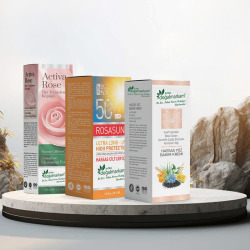 Doğalmarkam Rosasune Güneş Kremi + Roza Krem + Activa Rose Yüz Temizleme Köpüğü 3'lü Set