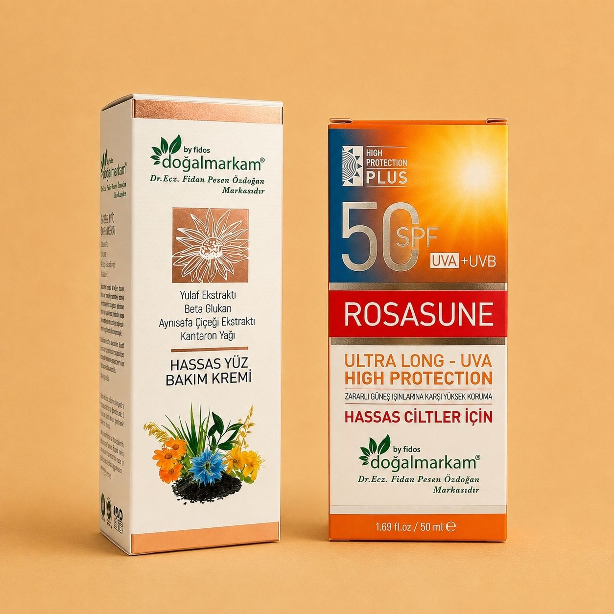 Doğalmarkam Roza Krem + Rosasune Güneş Kremi 2'li Set   - 2