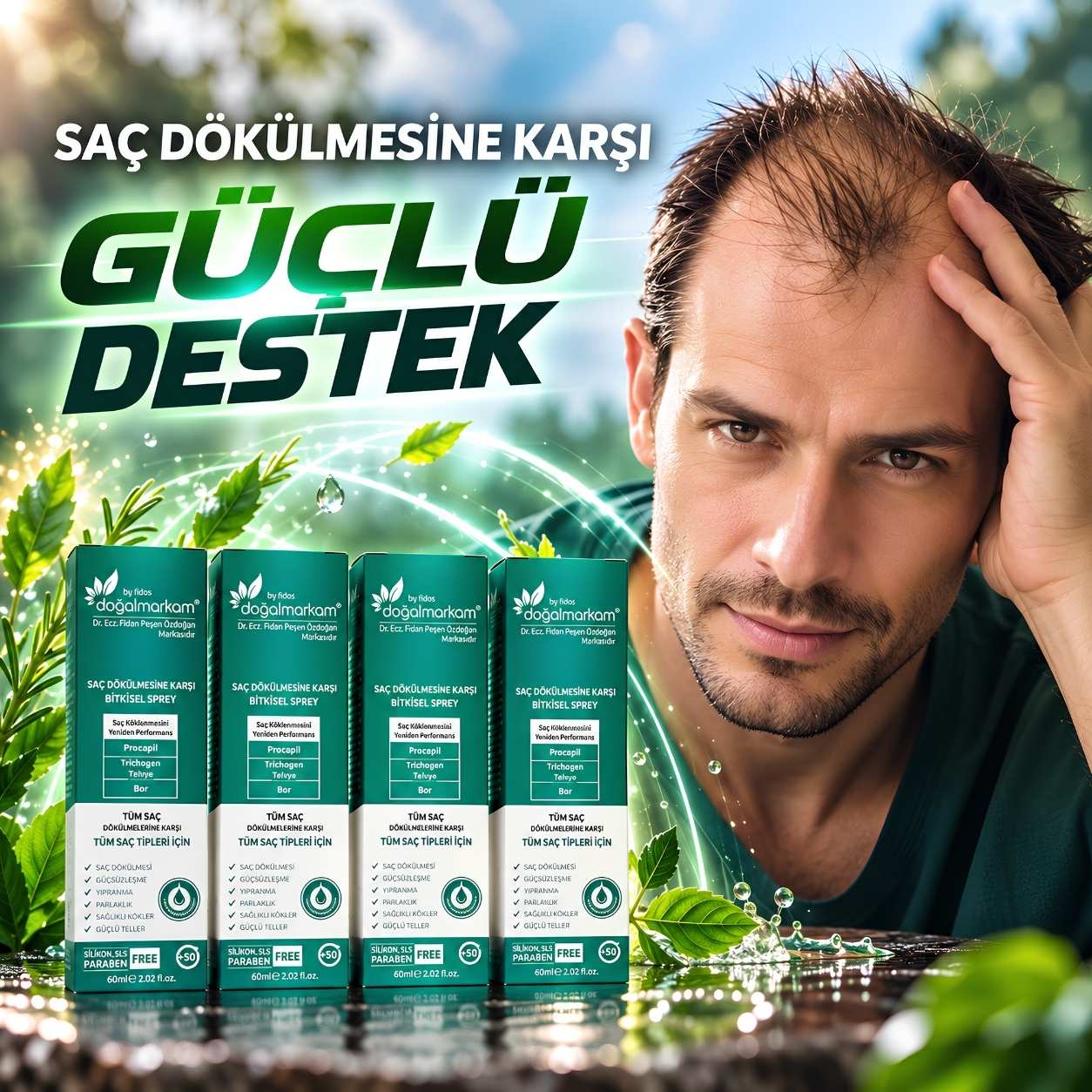 Doğalmarkam Saç Serumu Dörtlü Set