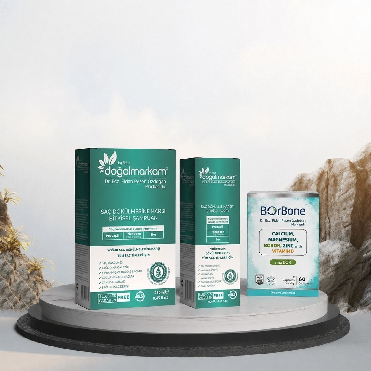 Doğalmarkam Şampuan, Serum ve Borbone Set 