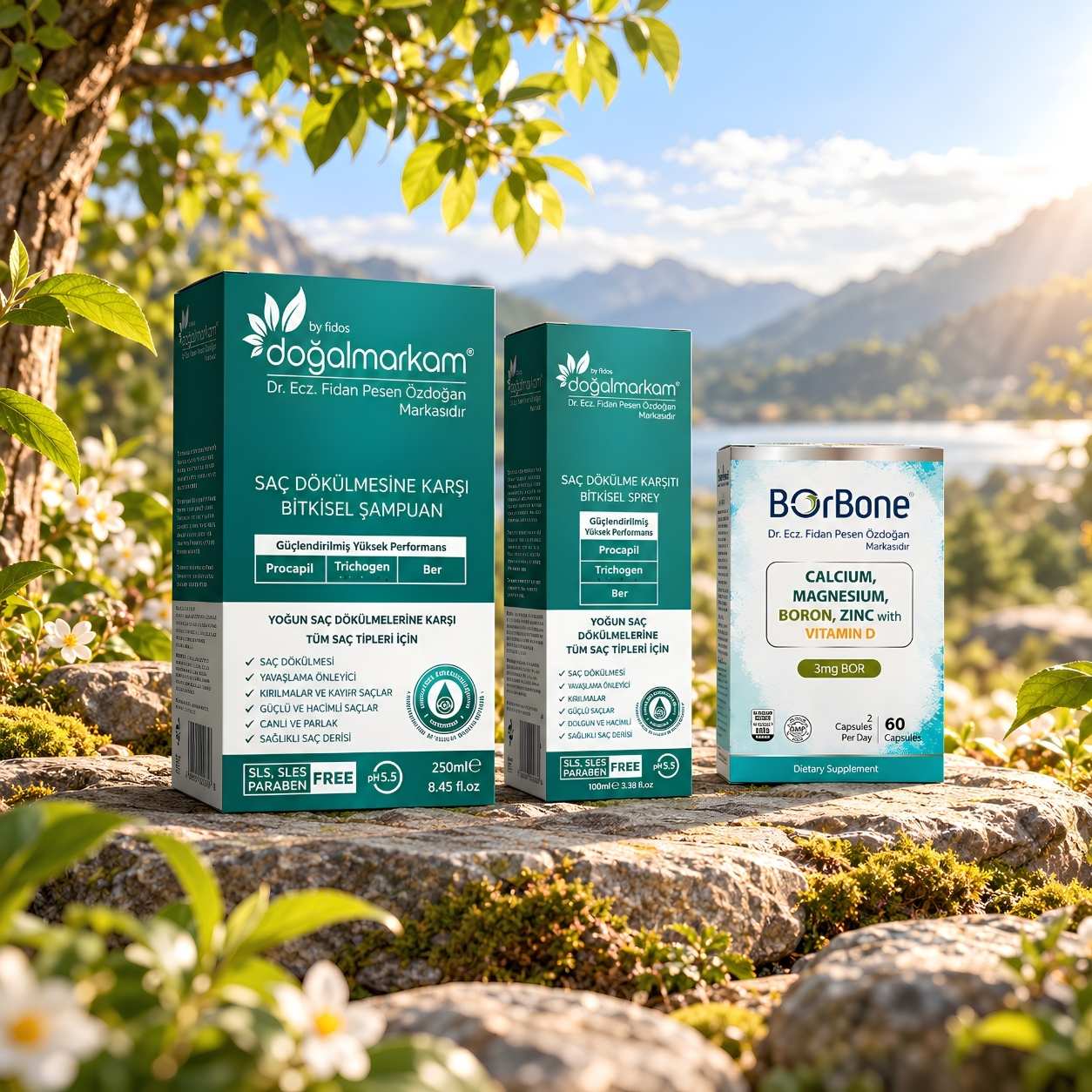 Doğalmarkam Şampuan, Serum ve Borbone Set