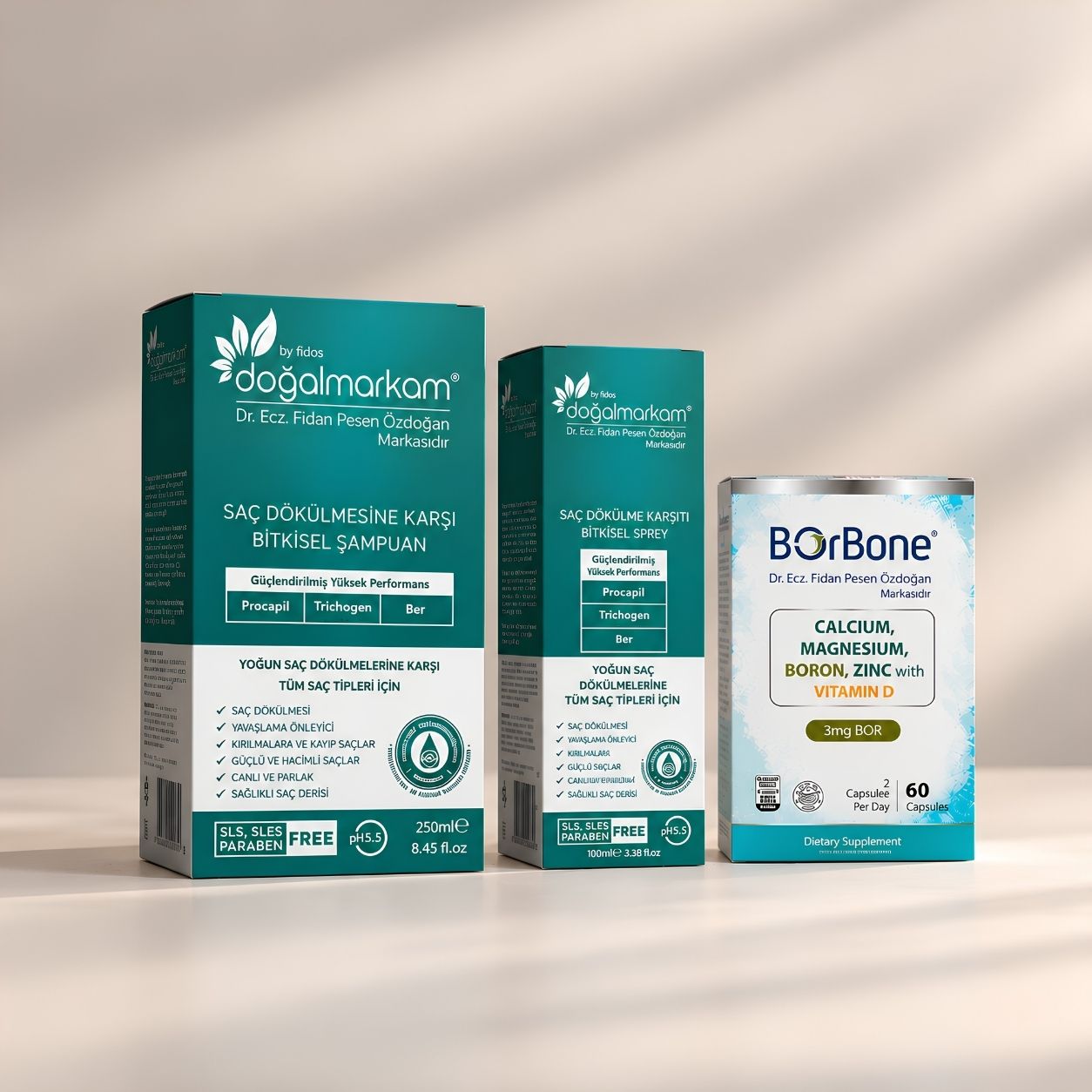 Doğalmarkam Şampuan, Serum ve Borbone Set - 2