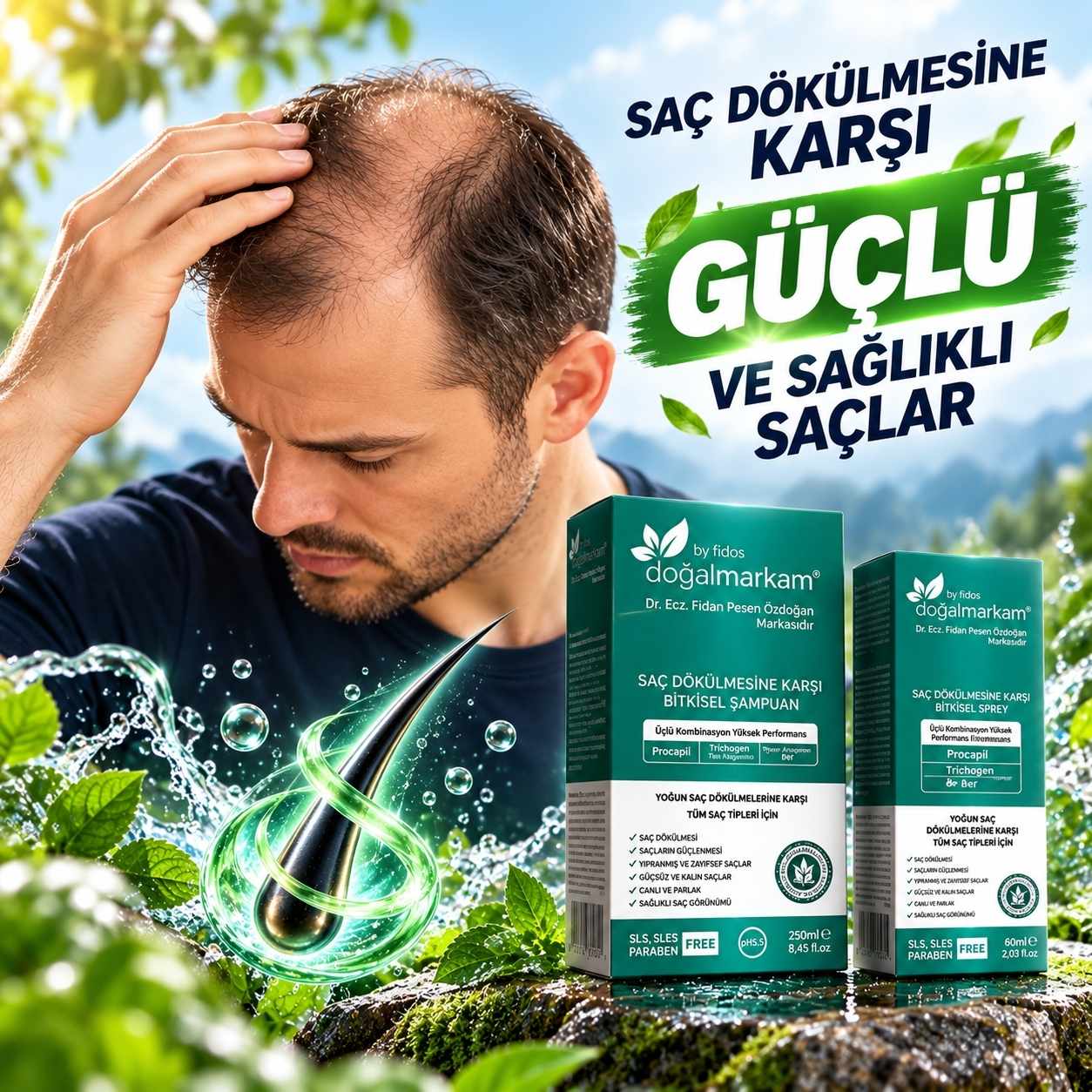 DoğalMarkam Şampuan ve Serum Seti