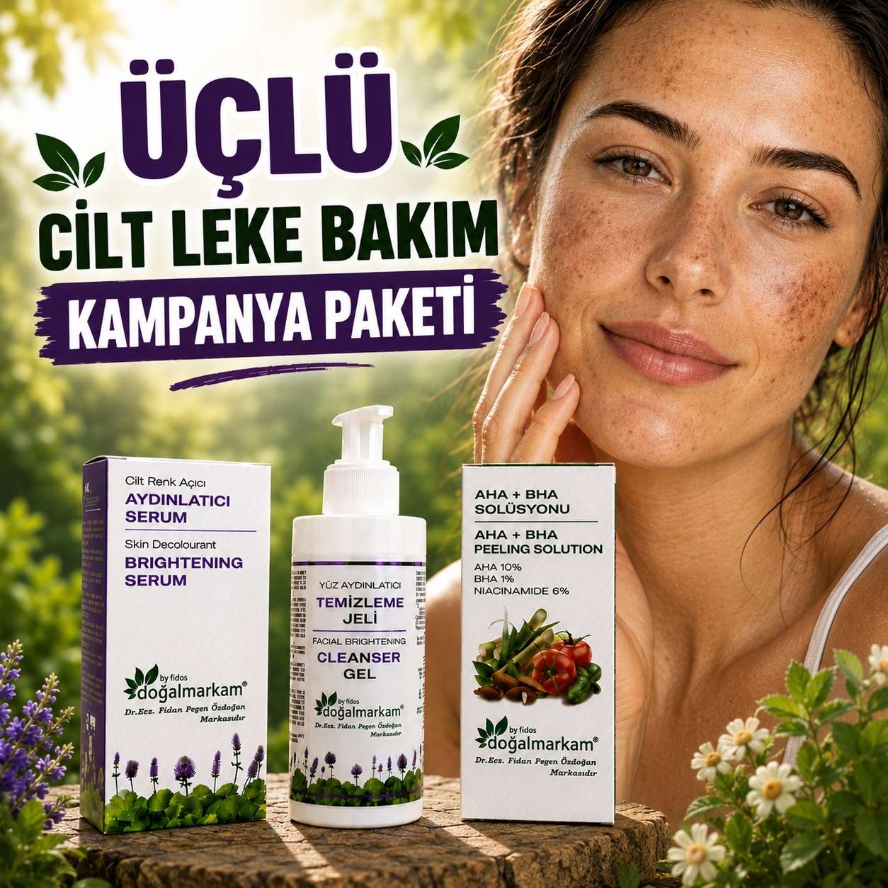 Doğalmarkam Üçlü Leke Giderici Güzellik Bakım Seti  