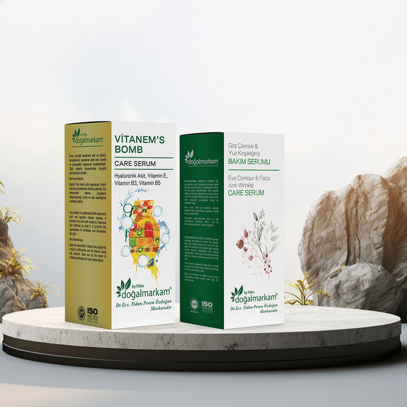 Doğalmarkam Vitanem's Bomb ve Doğalmarkam Göz Çevresi ve Yüz Kırışıklığı Bakım Serumu İkili Set - 1