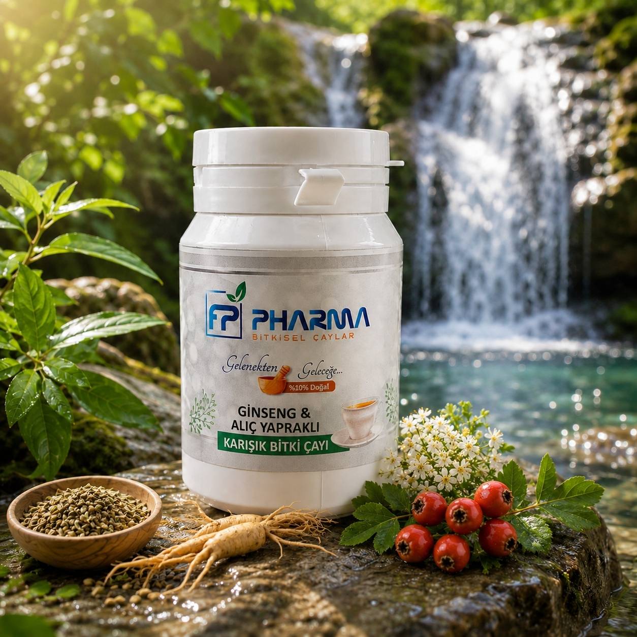 FP PHARMA Ginseng Alıç Yapraklı Karışık Bitki Çayı 30 Gr