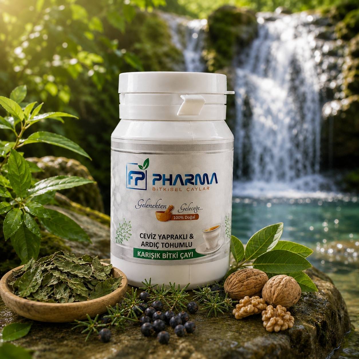 FP PHARMA Ceviz Yapraklı Ardıç Tohumlu Karışık Bitki Çayı 065 ŞKR 30 Gr - 1