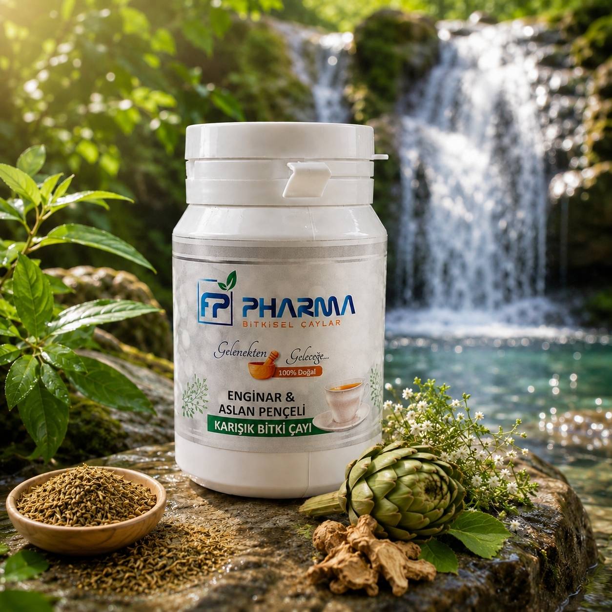 FP PHARMA Enginar Aslan Pençeli Karışık Bitki Çayı 049 NT-LNF 30 Gr - 1