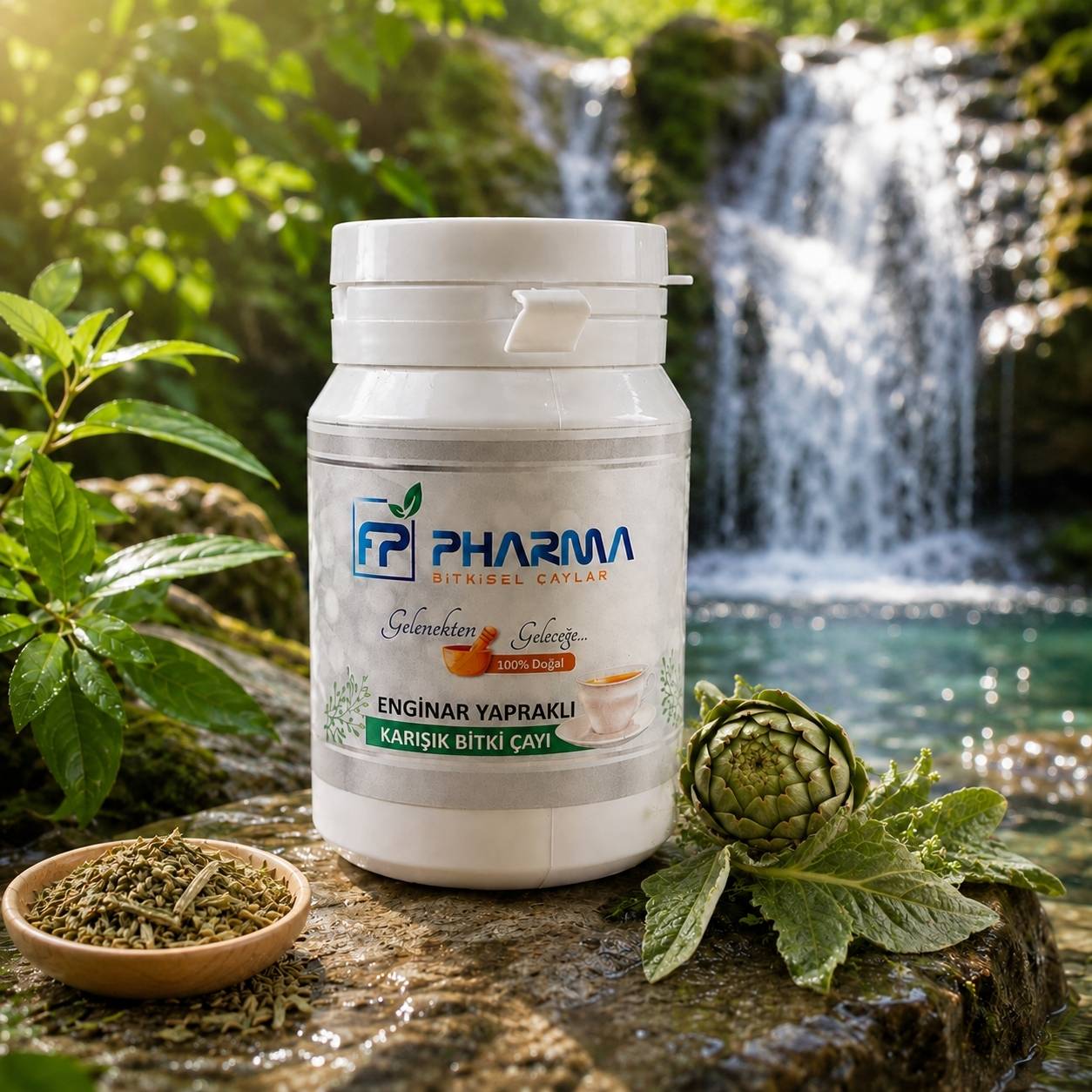 FP PHARMA Enginar Yapraklı Karışık Bitki Çayı 041 BTKO 30 Gr - 1