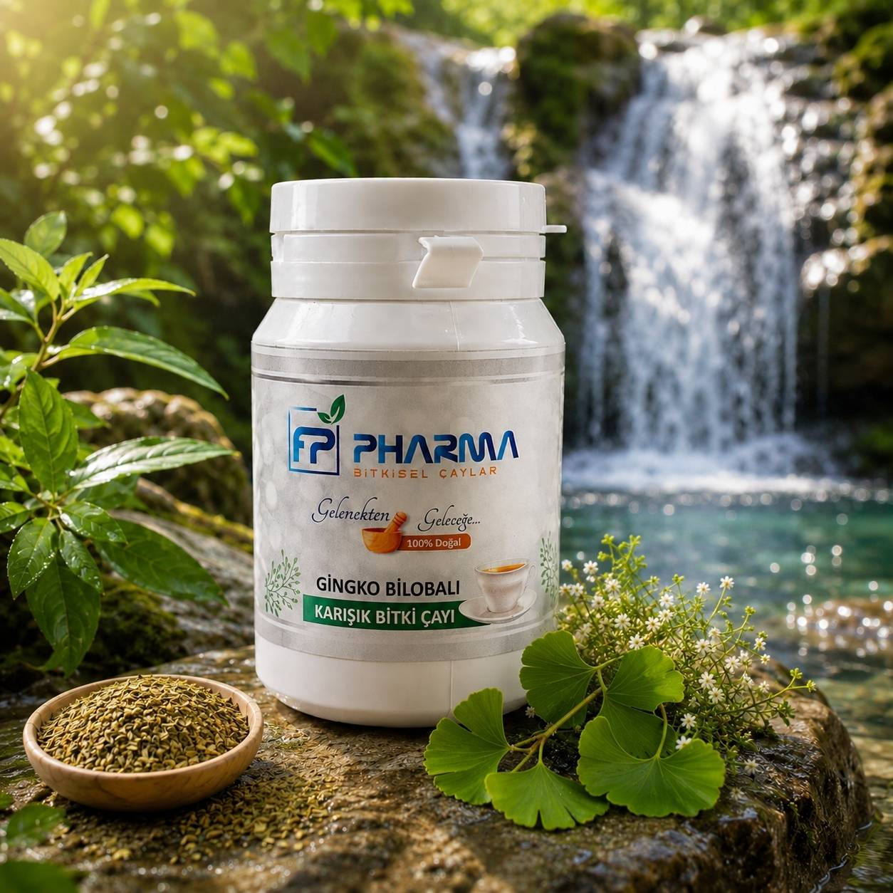 FP PHARMA Ginkgo Bilobalı Karışık Bitki Çayı 026 30 Gr - 1